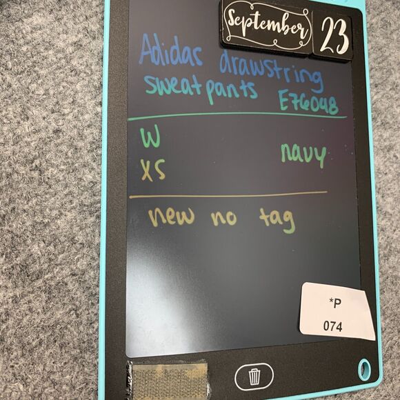 Adidas Track Pant Mens XS Drawstring Elastic Waist Team Performance Climaproof - Picture 11 of 16